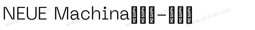 NEUE Machina英文字字体转换